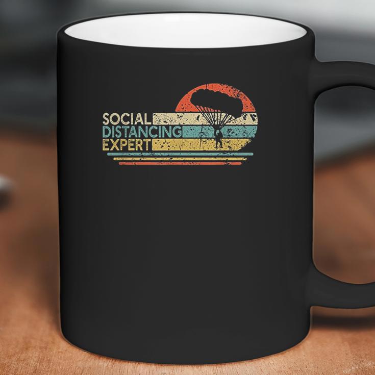 Social Distancing Expert Skydiving Vintage Sky Diver Gift Coffee Mug