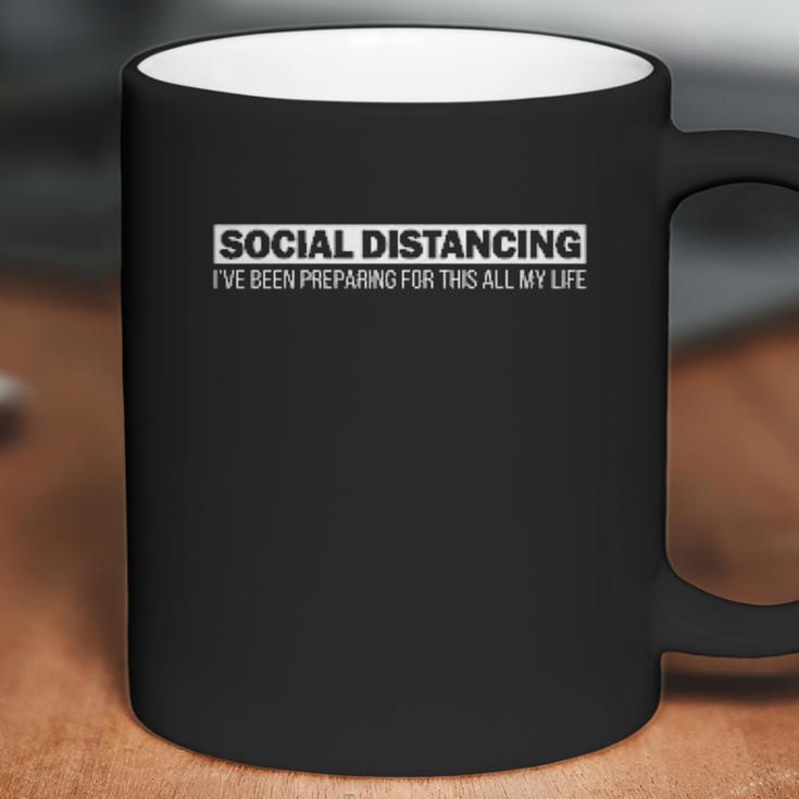 Social Distancing For Introvert Man Coffee Mug