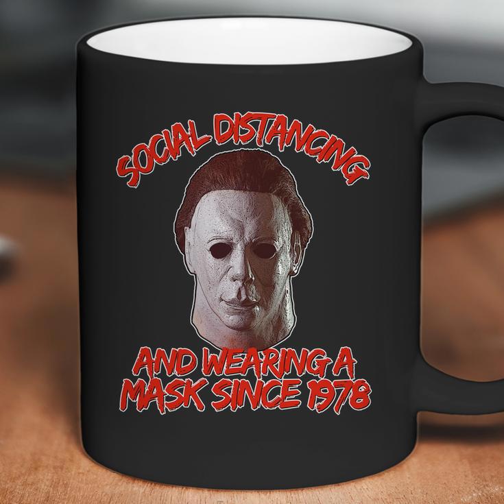 Social Distancing Wearing A Mask Since 1978 Halloween Coffee Mug