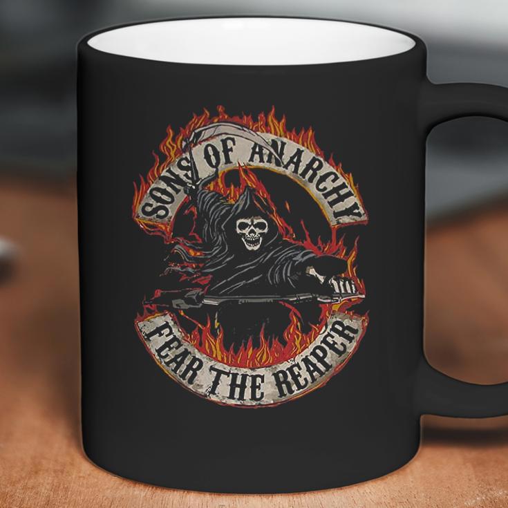 Sons Of Anarchy Fear The Reaper Flamed Logo Coffee Mug