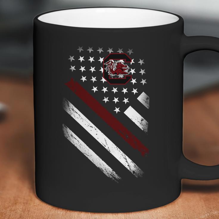 South Carolina Gamecocks American Flag Coffee Mug