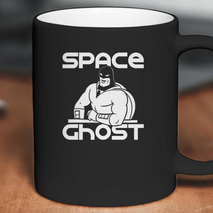 Space Ghost Line Art Space Ghost At Desk Coffee Mug