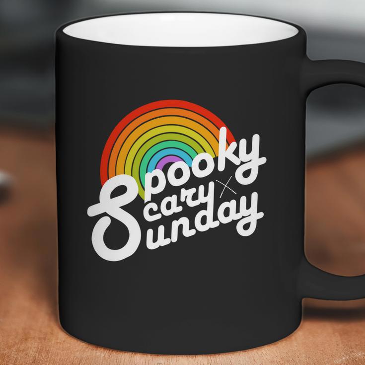 Spooky Scary Sunday Rainbow Funny Spooky Scary Sunday Trendy Funny Gift Coffee Mug