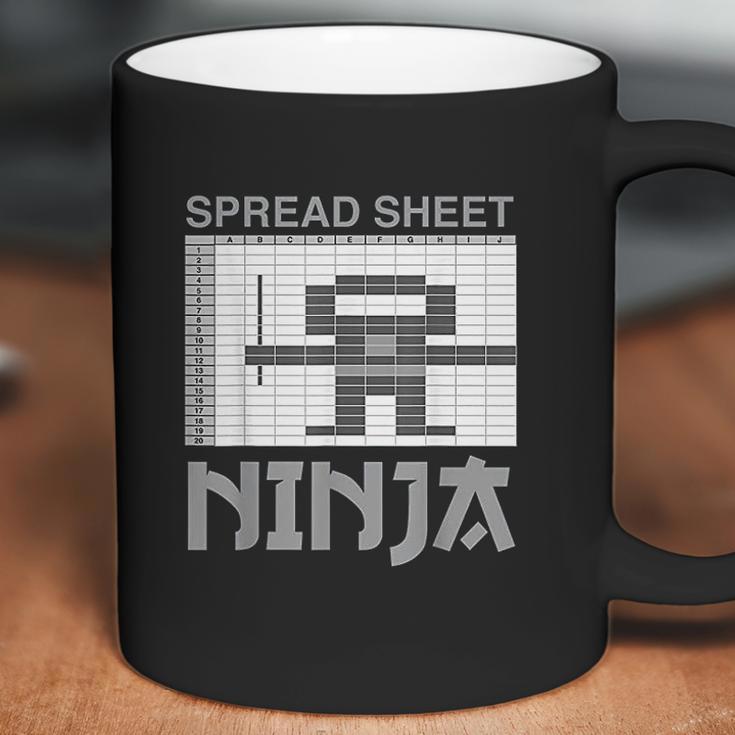 Spread Sheet Ninja Funny Office Party Excel Data Lover Coffee Mug