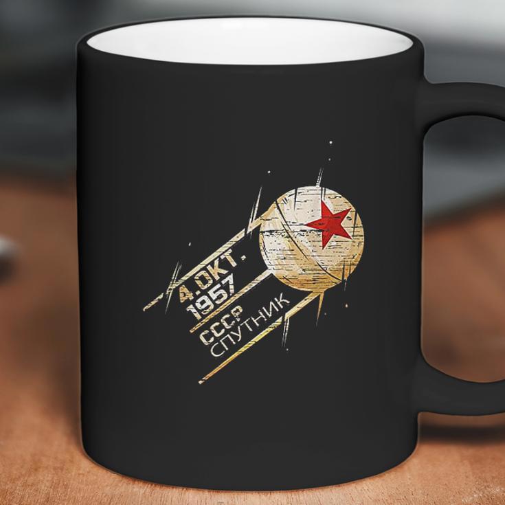 Sputnik Space Satellite Russian Soviet Union 1957 Cccp Coffee Mug