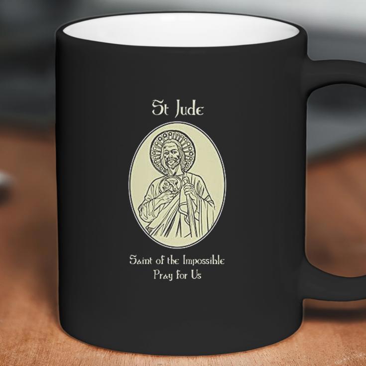 St Jude Pray For Us Catholic Christian Saint Prayer Coffee Mug