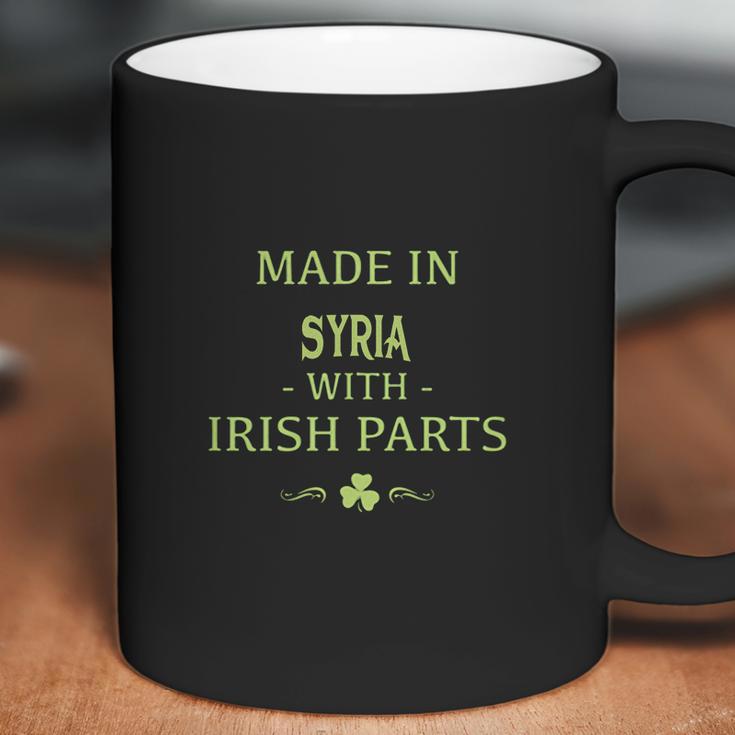 St Patricks Day Shamrock Made In Syria With Irish Parts Country Love Proud Nationality Coffee Mug