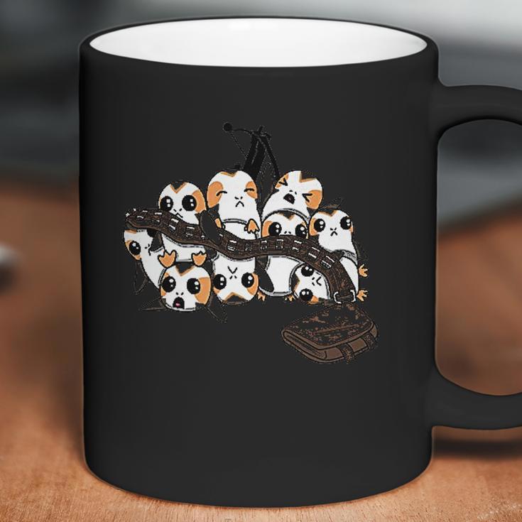 Star Wars Porgs Playing With Chewbaccas Things Coffee Mug