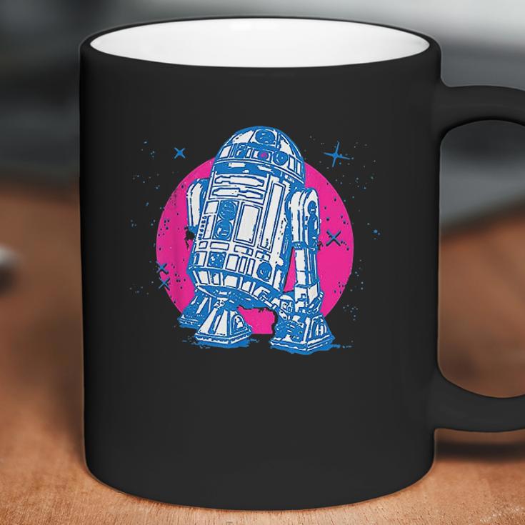 Star Wars R2-D2 Vintage Neon Retro Sparkly Badge Coffee Mug