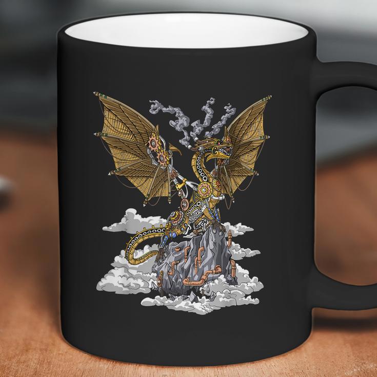 Steampunk Dragon Mechanical Gears Fantasy Industrial Gothic Coffee Mug