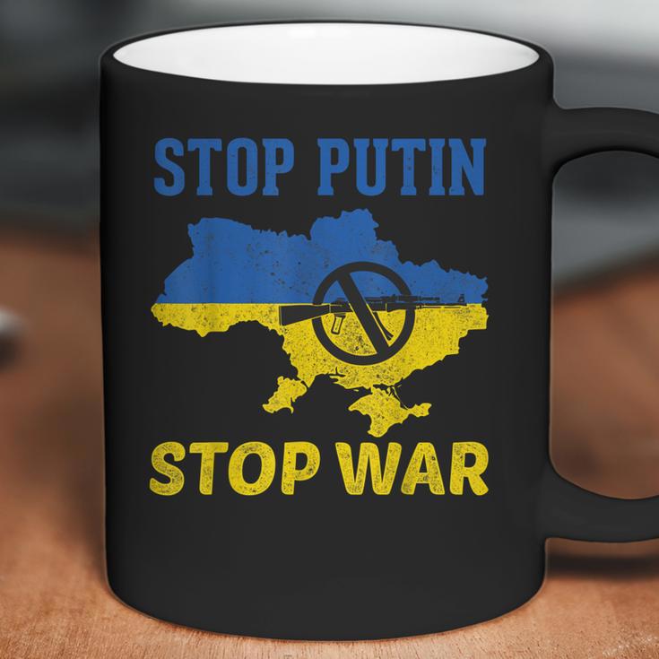 Stop Putin Stop War Stand With Ukraine Free Ukraine Support Men Women T-Shirt Graphic Print Casual Unisex Tee Coffee Mug