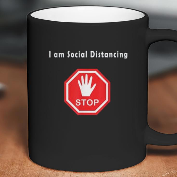 Stop I Am Social Distancing Coffee Mug