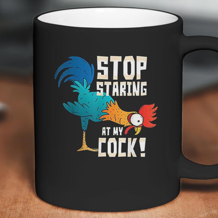 Stop Staring At My Cock Funny Chicken Gift For Men Coffee Mug