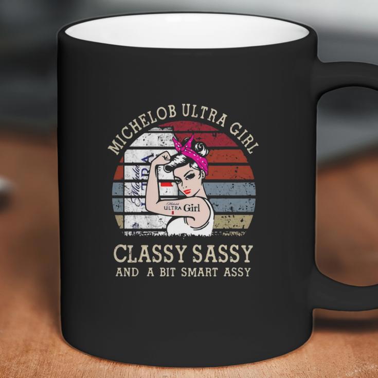 Strong Michelob Ultra Girl Classy Sassy And A Bit Smart Assy Vintage Shirt Coffee Mug