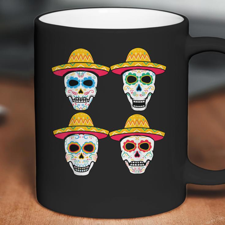 Sugar Skull Sombrero Dia De Los Muertos Mexican Day Of Dead Coffee Mug