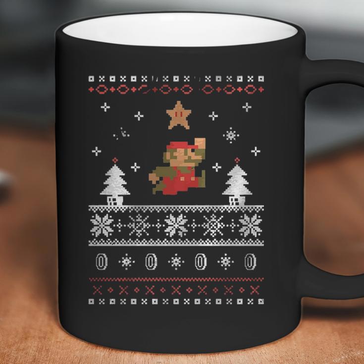 Super Mario Faux Christmas Gift Sweater Coffee Mug