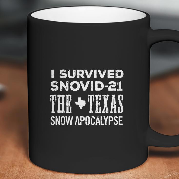 I Survived Snovid 21 2021 Texas Snow Apocalypse Coffee Mug