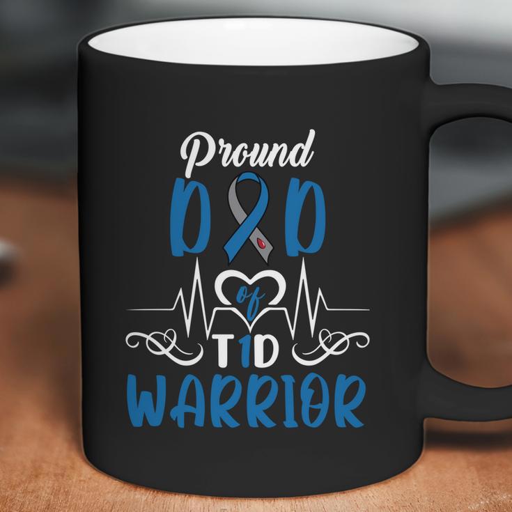 T1d Proud Dad Diabetes Awareness Type 1 Insulin Pancreas Cool Gift Graphic Design Printed Casual Daily Basic Coffee Mug