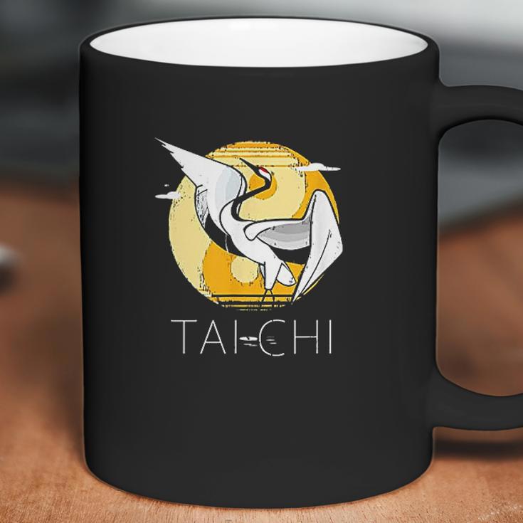 Tai Chi Yin Yang Crane Chinese Art Coffee Mug