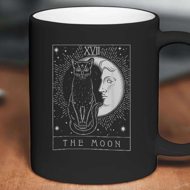 Tarot Card Crescent Moon And Cat Aesthetic Gift 2022 Coffee Mug