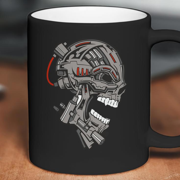 Terminator Skull Gun Head Graphic Design Printed Casual Daily Basic Coffee Mug