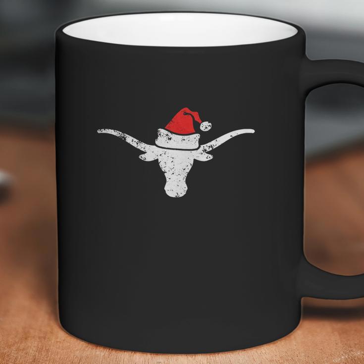 Texas Longhorn Christmas Distressed Shir Coffee Mug