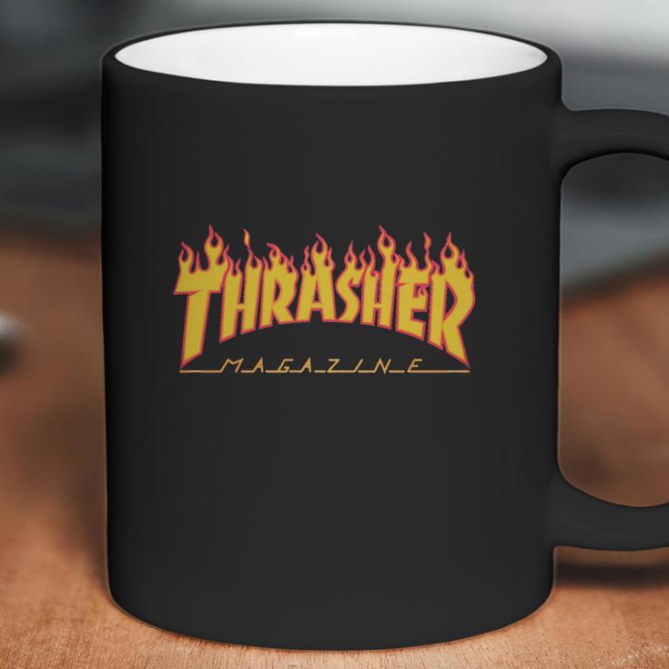 Thrasher Magazine Flame Logo T-Shirt Black Coffee Mug