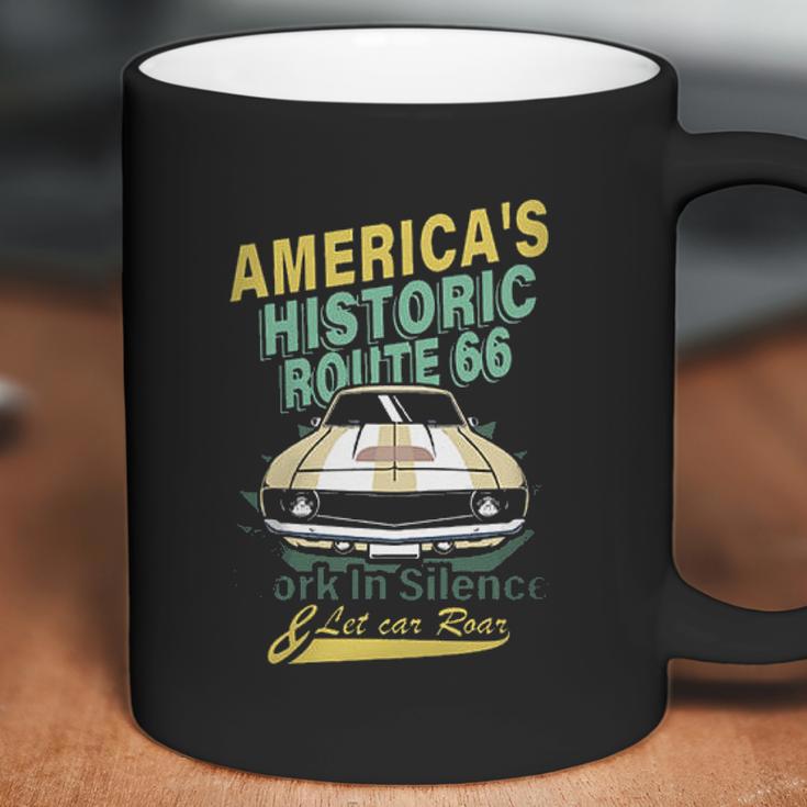 Historic Route 66 Work In Silence Aesthetic Gift 2022 Coffee Mug