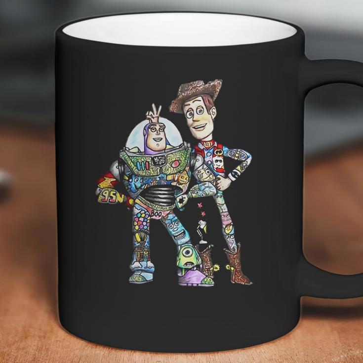 Toy Story Character Buzz Lightyear And Woody Coffee Mug