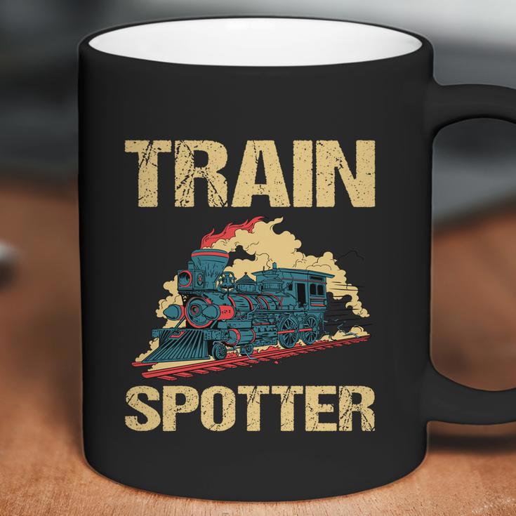 Trainspotter Design Trainspotting Steam Locomotive Gift Graphic Design Printed Casual Daily Basic Coffee Mug