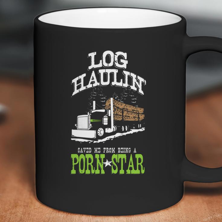 Truck Driver Log Hauler Porn Star Coffee Mug