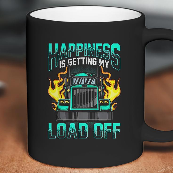 Trucker Sexual Innuendo Load Off Trucking Joke Coffee Mug