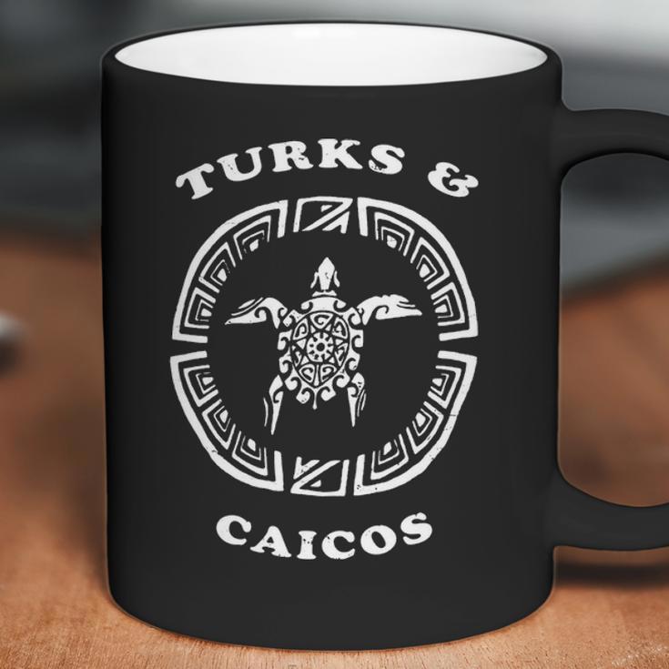 Turks & Caicos Retro Vintage Tribal Turtle Vacation Gift Coffee Mug