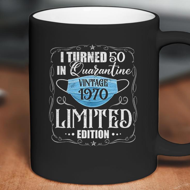 I Turned 50 In Vintage 1970 50Th Birthday Social Distancing L Coffee Mug