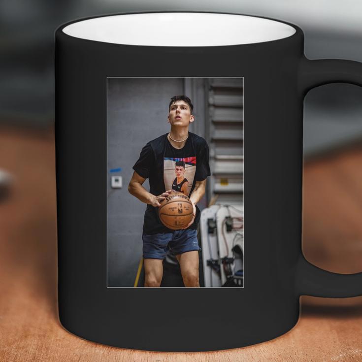 Tyler Herro Snarl Playing Basketball Coffee Mug