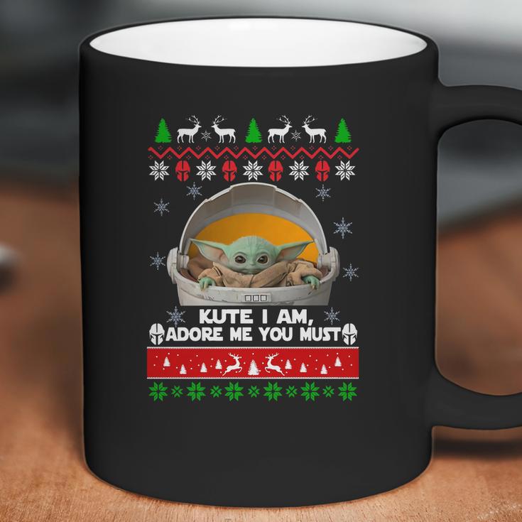 Ugly Christmas Cute I Am Must Baby Yoda Sweater Coffee Mug