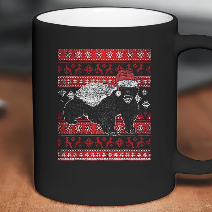 Ugly Christmas Honey Badger Coffee Mug