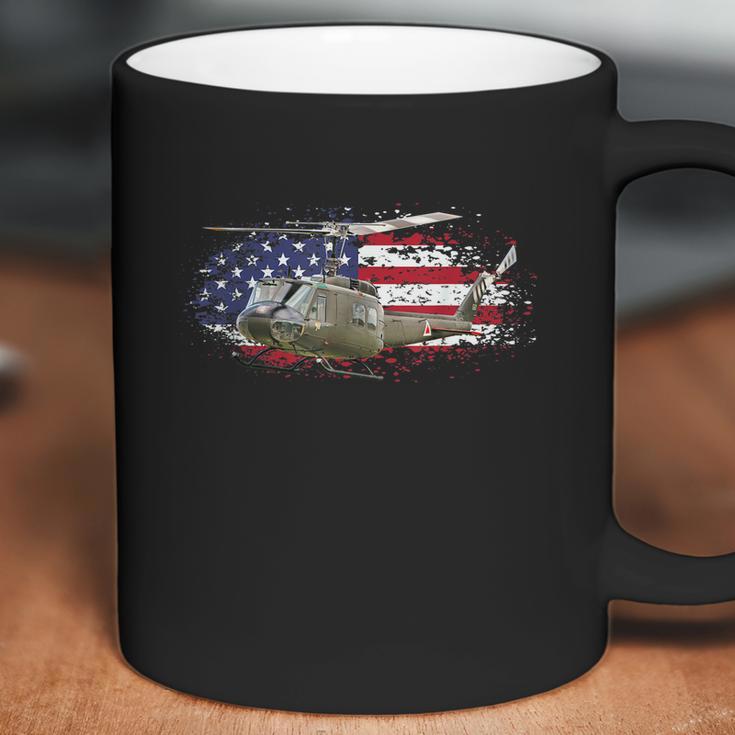 Uh1 Huey Helicopter American Flag Usa Pilot Vietnam Veteran Graphic Design Printed Casual Daily Basic Coffee Mug