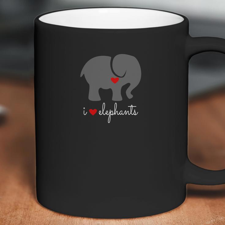 Un Bon Oeuf Designs I Love Elephants Coffee Mug