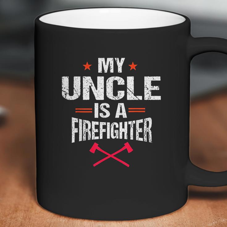 My Uncle Is A Firefighter Vintage Thin Red Line Nephew Gift Coffee Mug