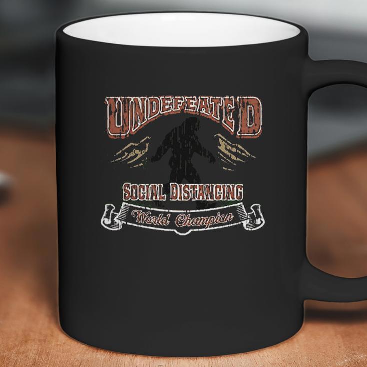 Undefeated Social Distancing Champion Bigfoot Coffee Mug