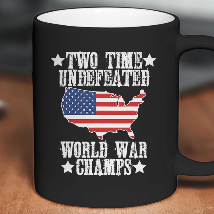 Undefeated Two 2 Time World War Champs Champions Usa Coffee Mug