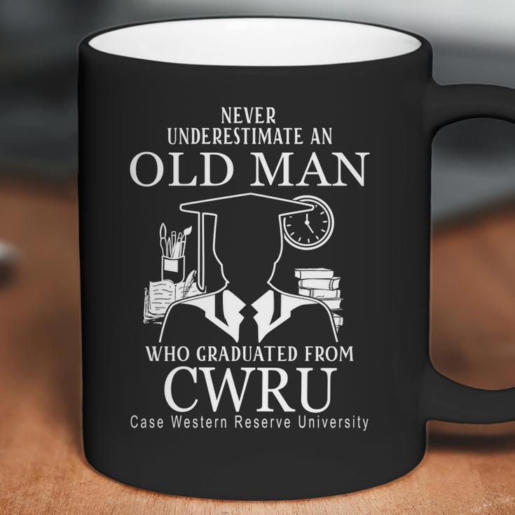 Never Underestimate An Old Man Case Western Reserve University Coffee Mug