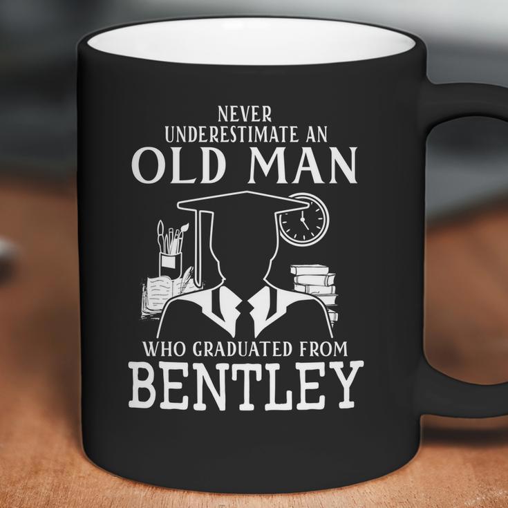 Never Underestimate An Old Man Who Graduated From BentleyShirt Long Sleeve Hoodie Sweatshirt Coffee Mug