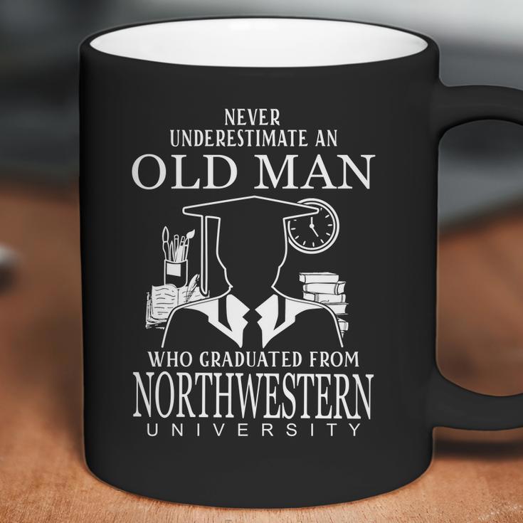 Never Underestimate An Old Man Who Graduated From Northwestern University Coffee Mug