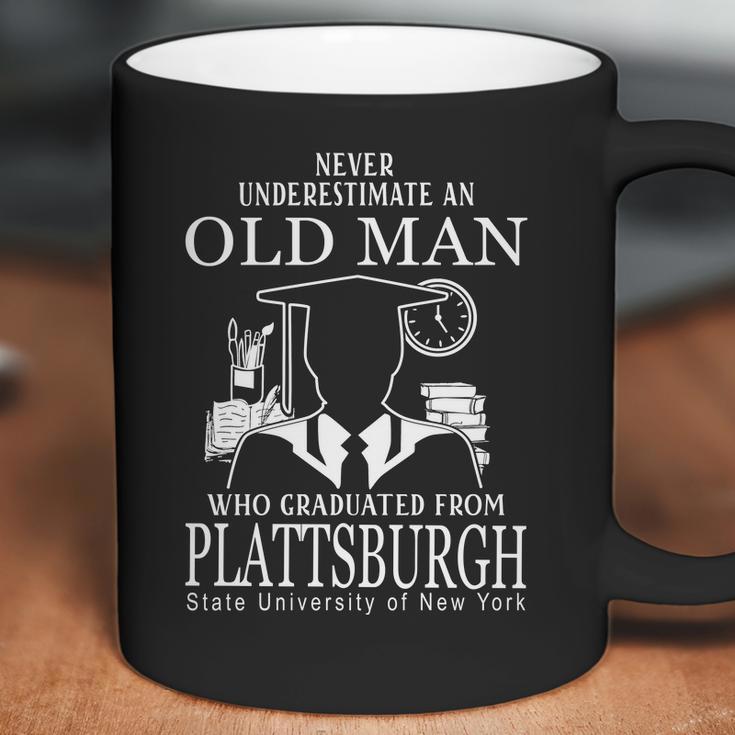 Never Underestimate An Old Man Who Graduated From Suny Plattsburgh Coffee Mug