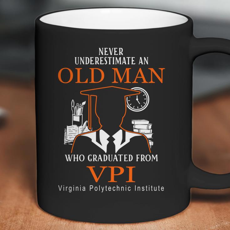 Never Underestimate An Old Man Who Graduated From Vpi Virginia Polytechnic Institute Coffee Mug