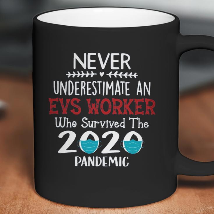 Never Underestimate Who Survived The Pandemic Evs Worker Coffee Mug