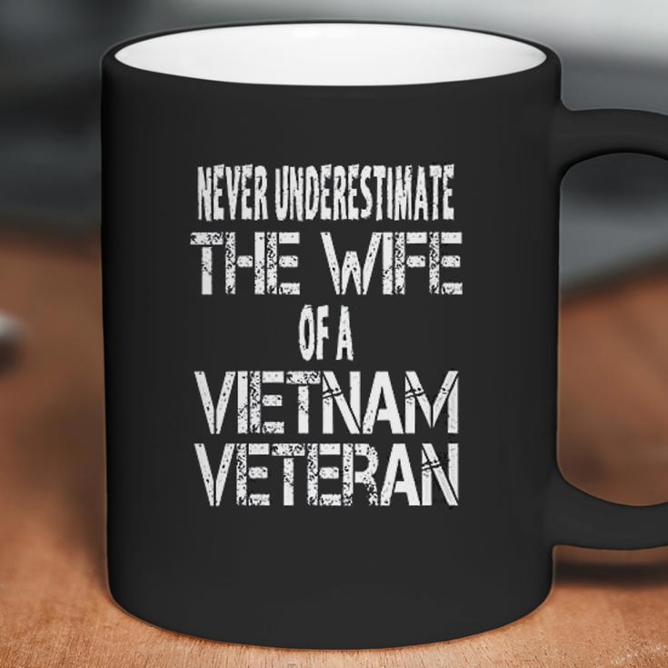 Never Underestimate The Wife Of A Vietnam Veteran Gift Coffee Mug