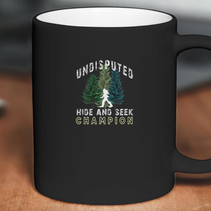 Undisputed Hide And Seek Bigfoot Champion Yeti Funny Coffee Mug